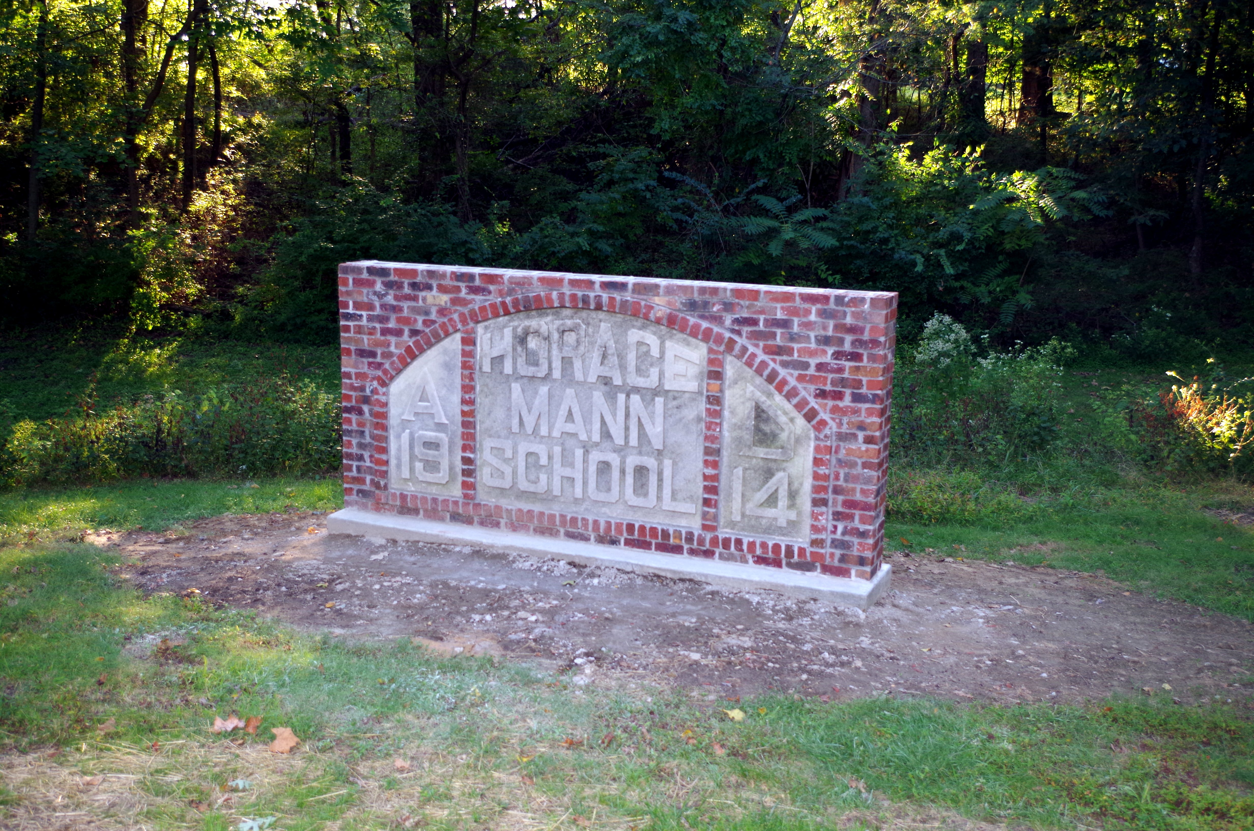 Horace Mann School Sign